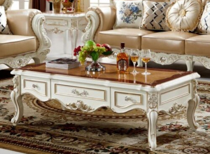 Luxury living room coffee tables table wood marble imitation sofa side table